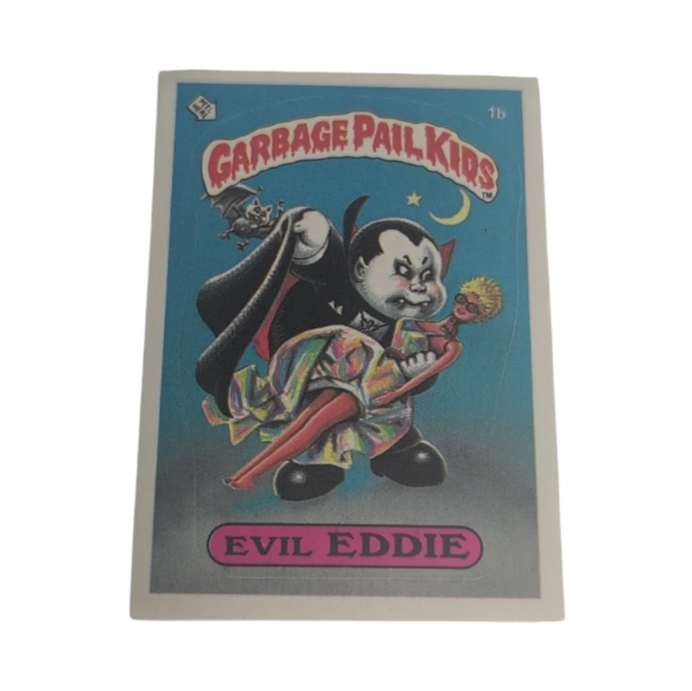 1985 OS1  Evil Eddie Garbage Pail Kid Highly Collectable Trading Card !